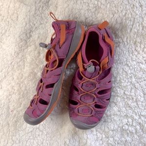 Keen Pink and Orange Kids Size 3 Water Shoes